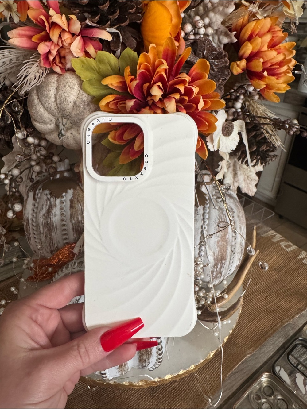 White Silicone iPhone Case with MagSafe Compatible Design IPhone 15 Pro Max